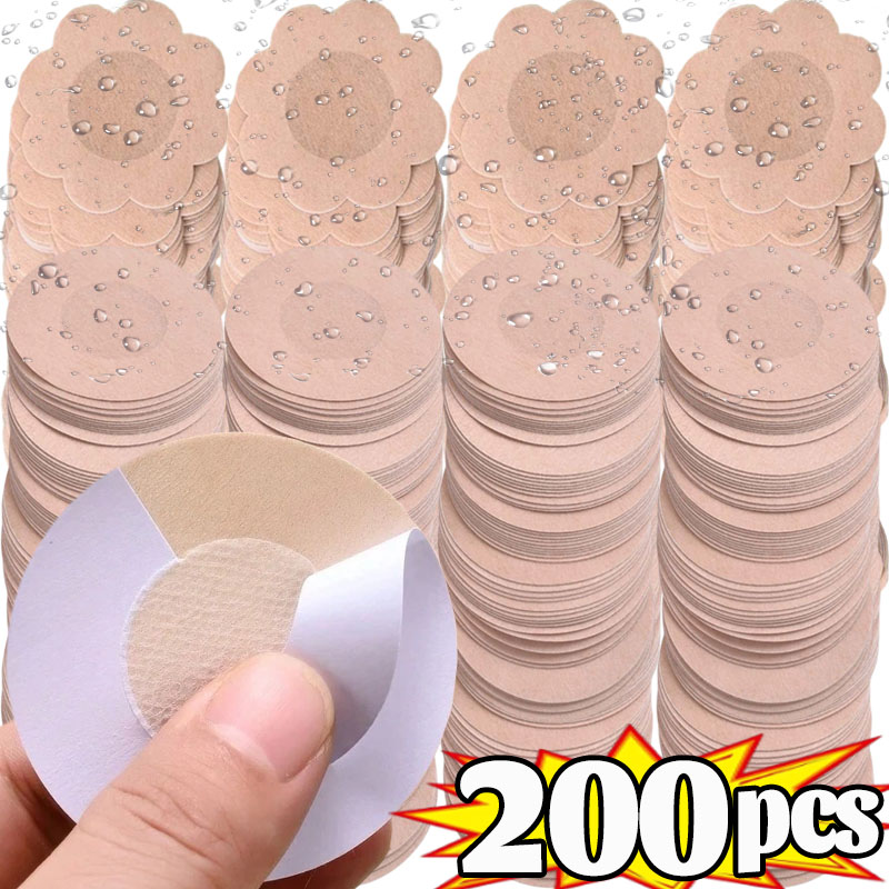 Strapless Bra Adhesive - 10/200 Stück Damen Nippelabdeckungen, Brustlifting-Tape, Unsichtbare