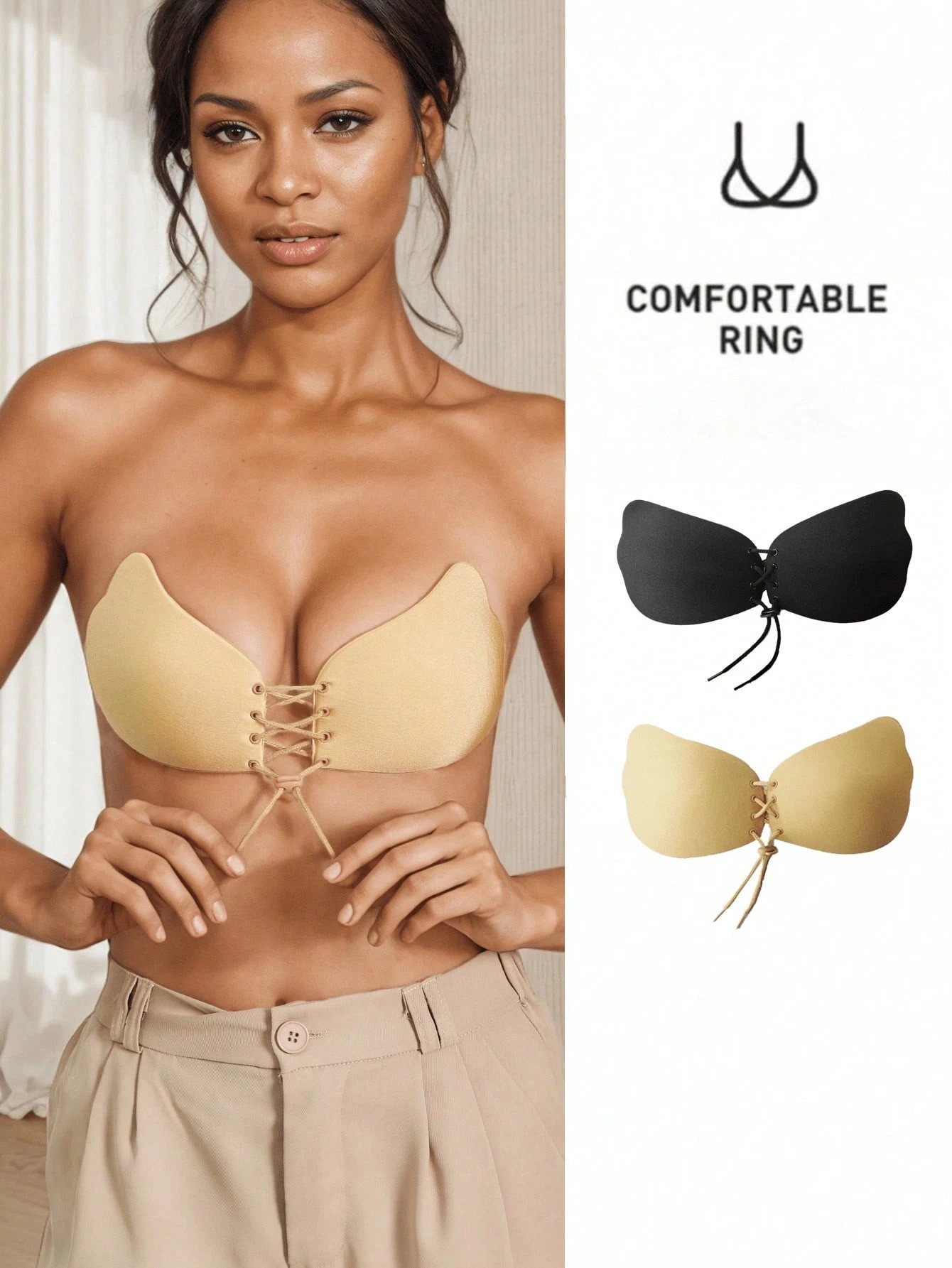 Backless Bra Sticky - 1-teiliger klebriger BH, rückenfreier trägerloser BH
